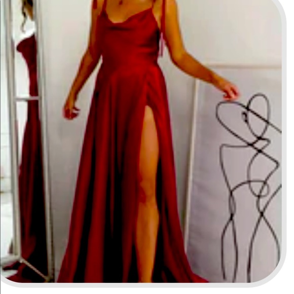 Dimepiece Dresses & Skirts - Red prom or wedding dress!!